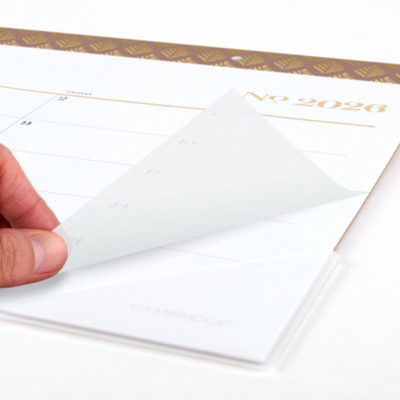 slide 5 of 7, Cambridge 2025-2026 10.875"x17.75" Workstyle Compact Deskpad Mocha Mousse, 1 ct