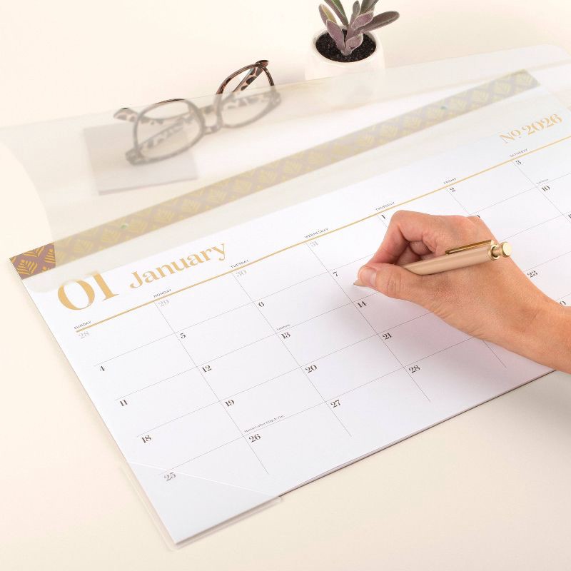 slide 6 of 7, Cambridge 2025-2026 10.875"x17.75" Workstyle Compact Deskpad Mocha Mousse, 1 ct