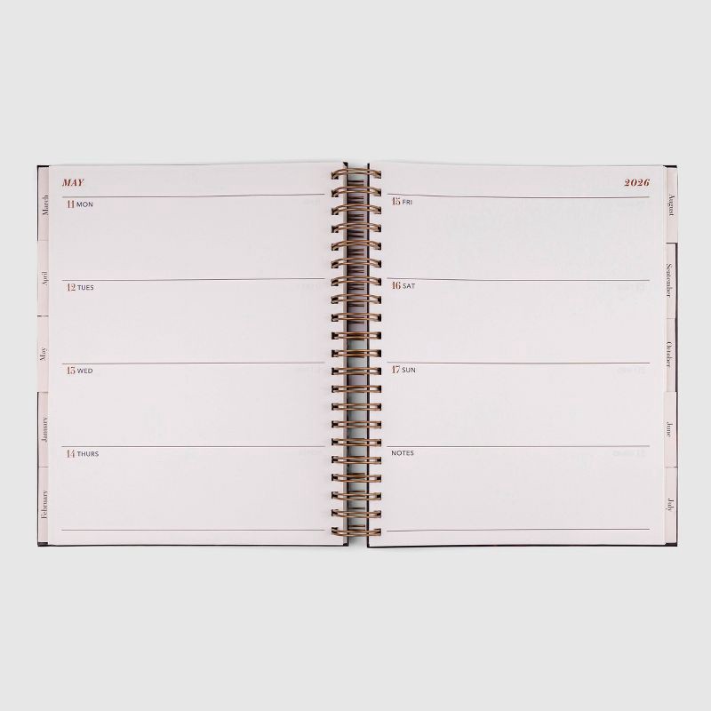 slide 4 of 6, Pulsar Eco Products 2025-2026 15 Months 11"x9.5" Hardcover Large Spiral Planner Tortoise Shell, 1 ct