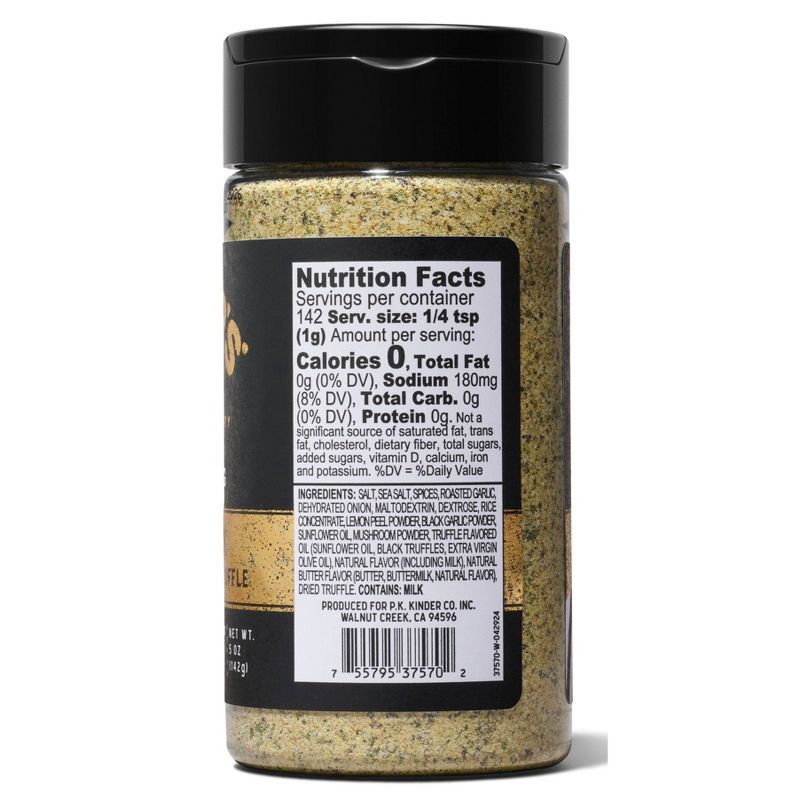 slide 2 of 4, Kinder's Prime Steak Seasoning with Black Garlic and Truffle - 5oz, 5 oz