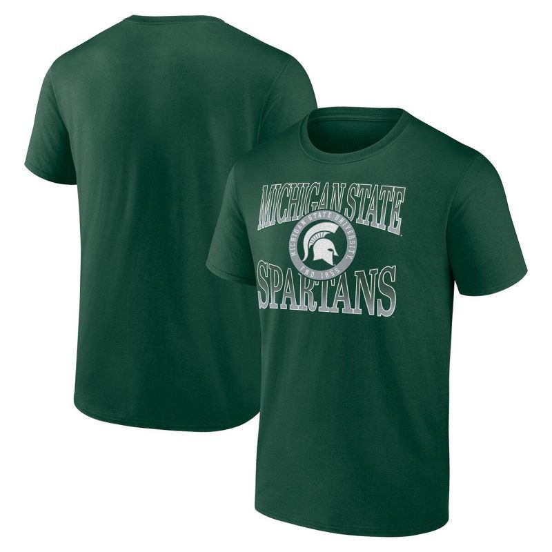 slide 3 of 3, NCAA Michigan State Spartans Men's Bi-Blend T-Shirt - S, 1 ct