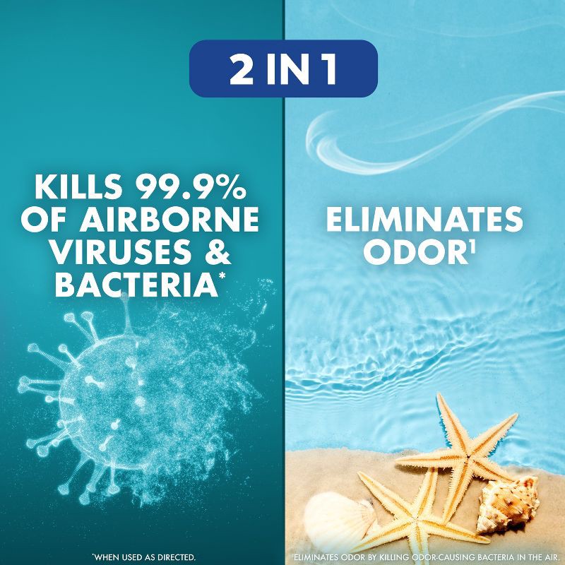 slide 3 of 8, Lysol Aerosol Air Sanitizer - Beachside Waves - 10oz, 10 oz