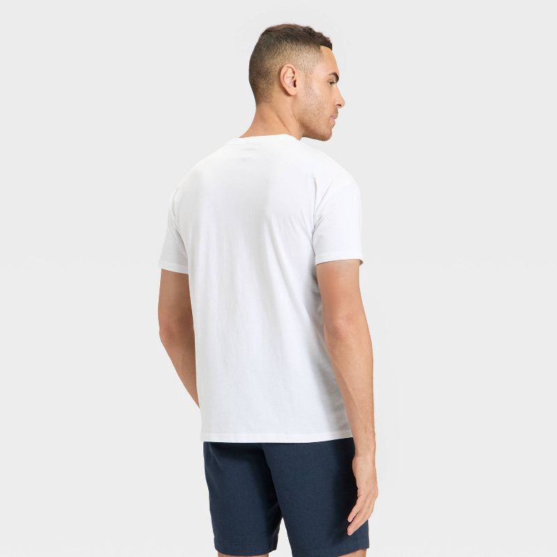 slide 2 of 3, Men's USA Flag T-Shirt - Goodfellow & Co™ White L, 1 ct