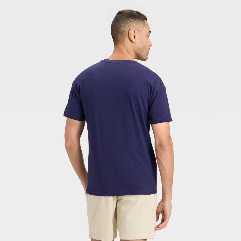 slide 2 of 3, Men's USA T-Shirt - Goodfellow & Co™ Navy Blue L, 1 ct