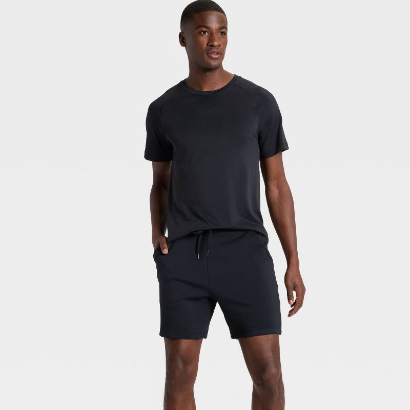 slide 3 of 3, Men's Sleek Spacer Shorts - All In Motion™ Black XXL, 1 ct