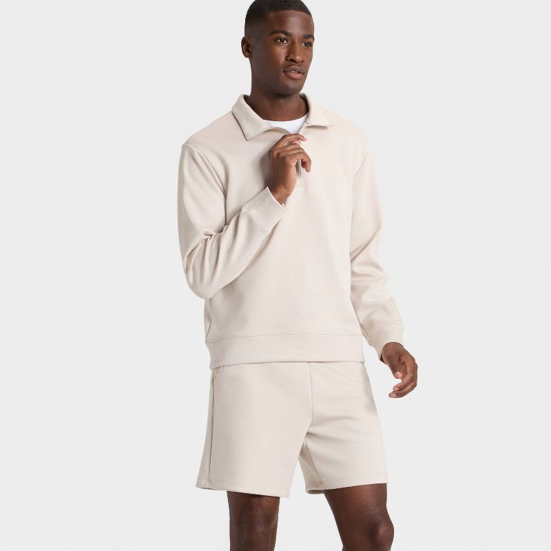 slide 3 of 3, Men's Sleek Spacer Shorts - All In Motion™ Beige XL, 1 ct
