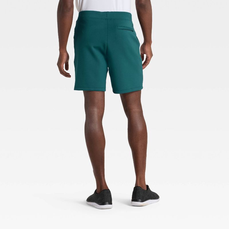 slide 2 of 3, Men's Sleek Spacer Shorts - All In Motion™ Teal Blue L, 1 ct