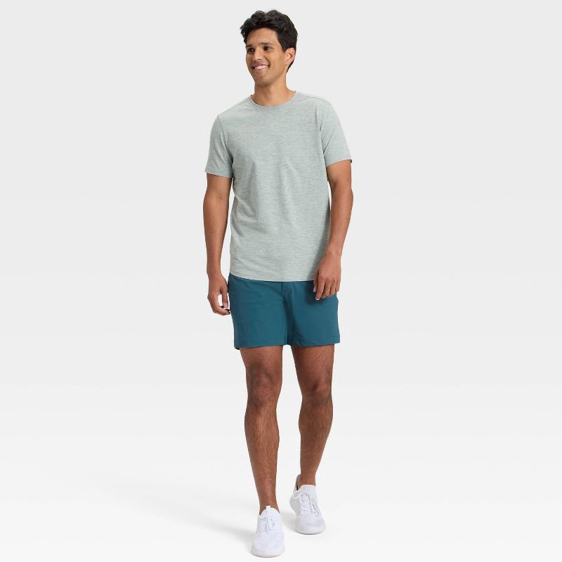 slide 3 of 3, Men's Versatility Shorts 7" - All In Motion™ Teal Blue XL, 1 ct
