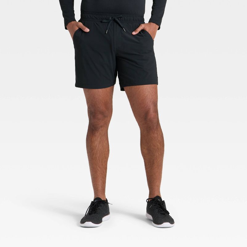 slide 1 of 3, Men's Versatility Shorts 7" - All In Motion™ Black XL, 1 ct
