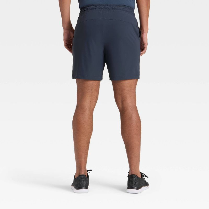 slide 2 of 3, Men's Versatility Shorts 7" - All In Motion™ Navy Blue L, 1 ct