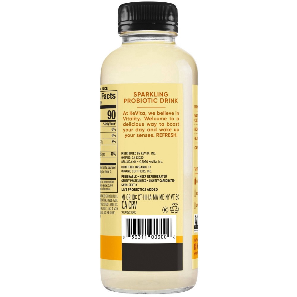 slide 6 of 7, KeVita Lemon Ginger Sparkling Probiotic Drink- 15.2 fl oz, 15.2 fl oz