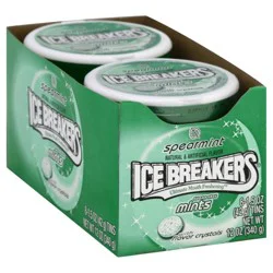 Ice Breakers Spearmint Sugar Free Mints Tins, 8 Count - 1.5 oz
