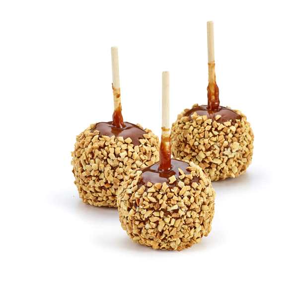 slide 1 of 1, Affy Tapple Caramel Apples with Nuts, 3 ct