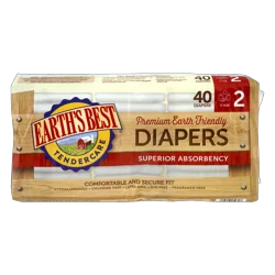 Earth's Best Tender Care Jumbo Pack Diapers Size 2
