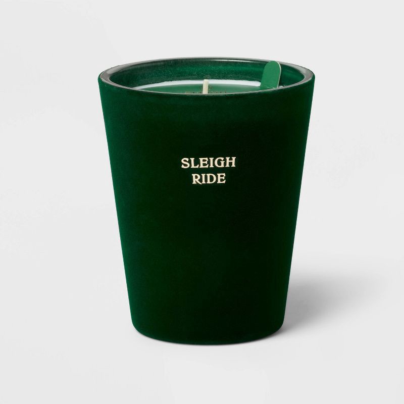 slide 1 of 4, Velvet Sleigh Ride Jar Candle 12.6oz - Threshold™, 12.6 oz