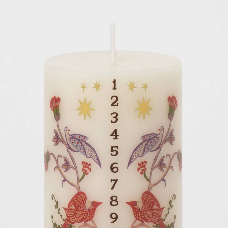 slide 3 of 3, Advent Calendar Pillar Candle - Threshold™, 1 ct