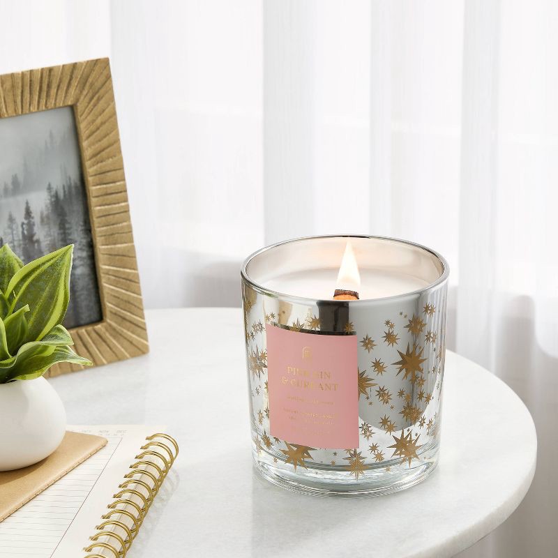 slide 2 of 4, Wooden Wick Pink Gin and Currant Jar Candle 19.3oz - Threshold™, 19.3 oz