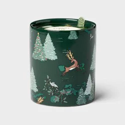 Printed Ceramic Forest Fir Jar Candle 12.3oz - Threshold™