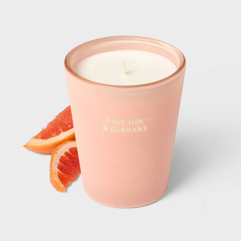 slide 3 of 4, Velvet Pink Gin and Currant Jar Candle 12.6oz - Threshold™, 12.6 oz
