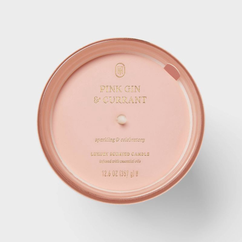 slide 4 of 4, Velvet Pink Gin and Currant Jar Candle 12.6oz - Threshold™, 12.6 oz