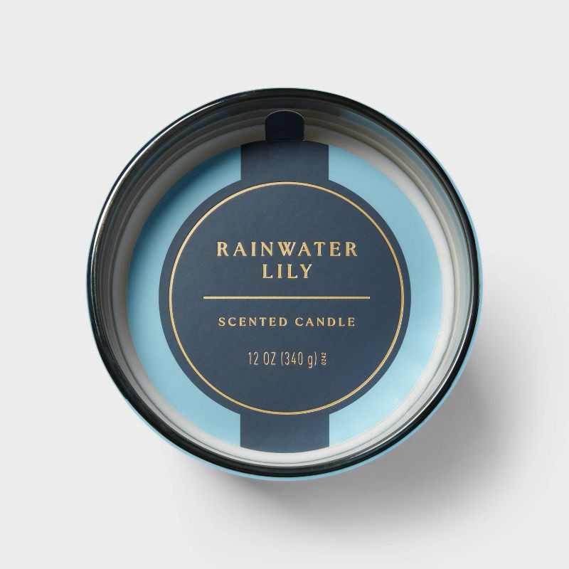 slide 4 of 4, Rainwater Lily Jar Candle 12oz - Threshold™, 12 oz
