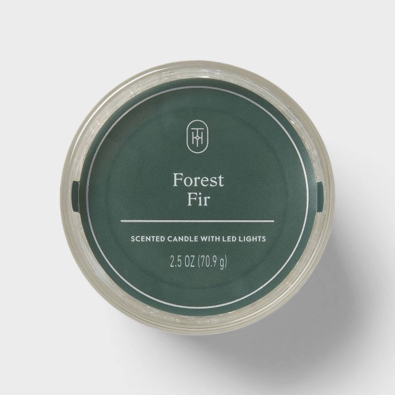 slide 4 of 4, Gel LED Forest Fir Jar Candle 2.5oz - Threshold™, 2.5 oz