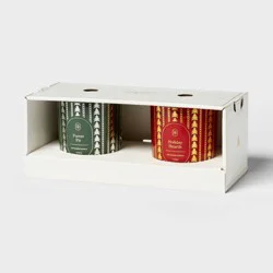 2pk Jar Candle Giftset Forest Fir and Holiday Hearth 11oz - Threshold™