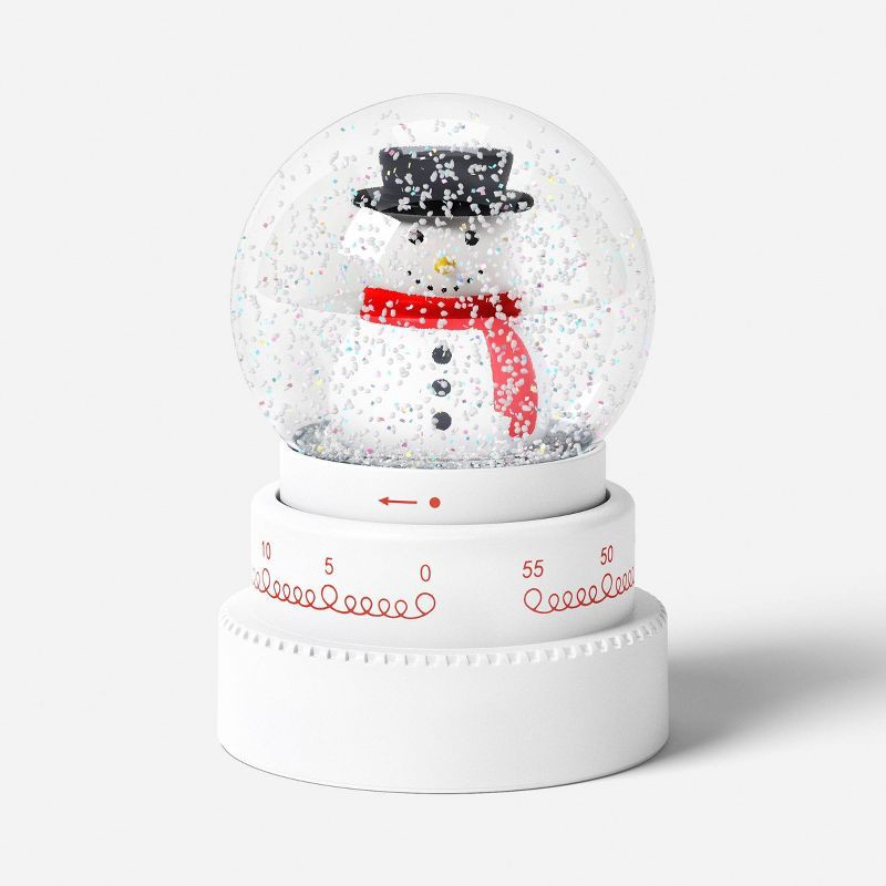 slide 3 of 3, Christmas Figural Snowman Kitchen Timer - Wondershop™, 1 ct