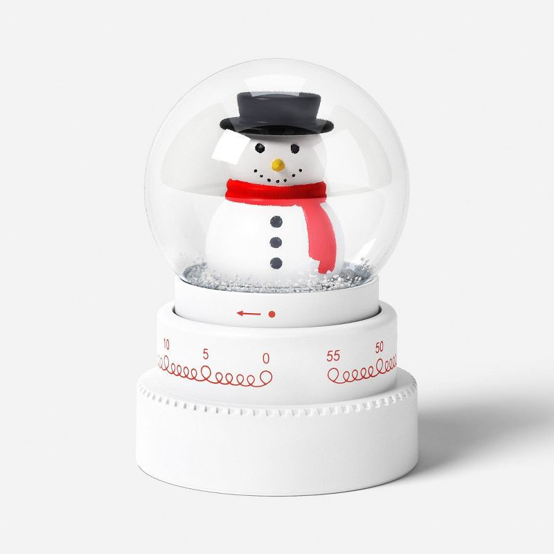 slide 1 of 3, Christmas Figural Snowman Kitchen Timer - Wondershop™, 1 ct
