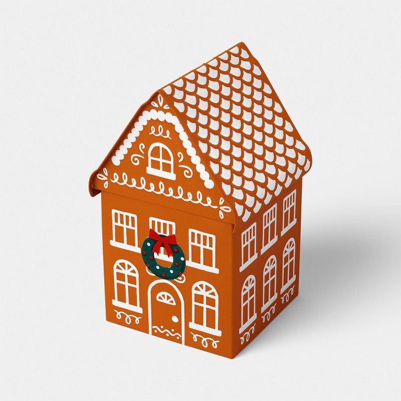 slide 4 of 4, Tall Christmas Gingerbread House Tin Gift Box - Wondershop™, 1 ct