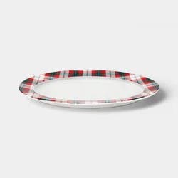 Large Plaid Serving Platter - Threshold™