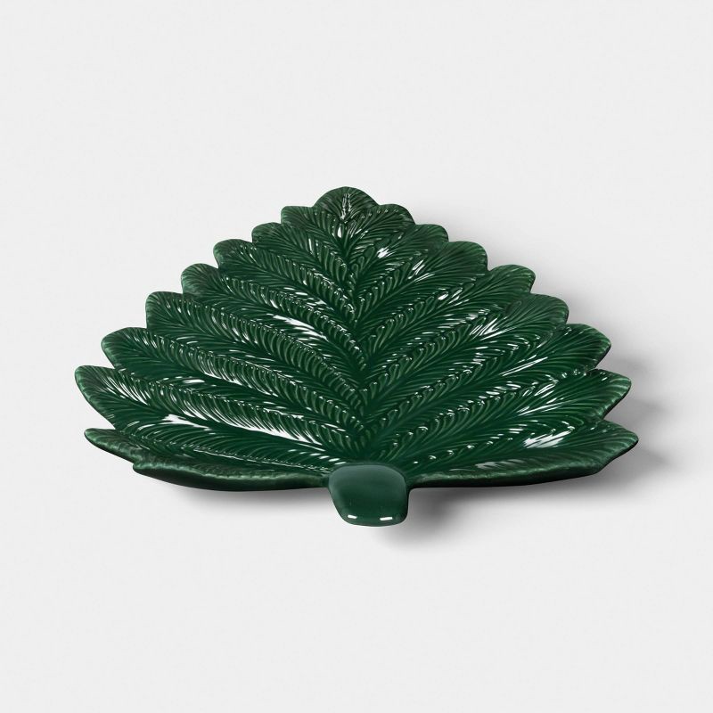 slide 3 of 3, Stoneware Trees Figural Serving Platter - Threshold™, 1 ct