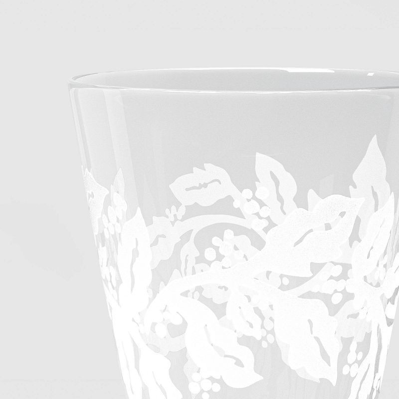 slide 3 of 3, 11.1 fl oz Holly Berry Wine Glass - Threshold™, 11.1 fl oz