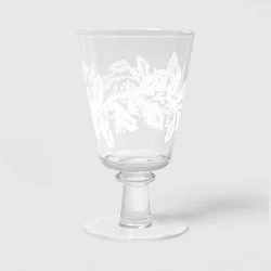 11.1 fl oz Holly Berry Wine Glass - Threshold™