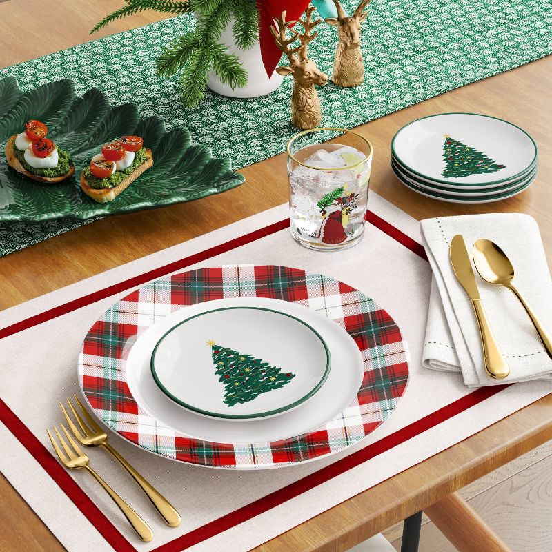 slide 2 of 3, 6" Stoneware Tree Appetizer Plate - Threshold™, 1 ct