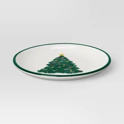 6" Stoneware Tree Appetizer Plate - Threshold™