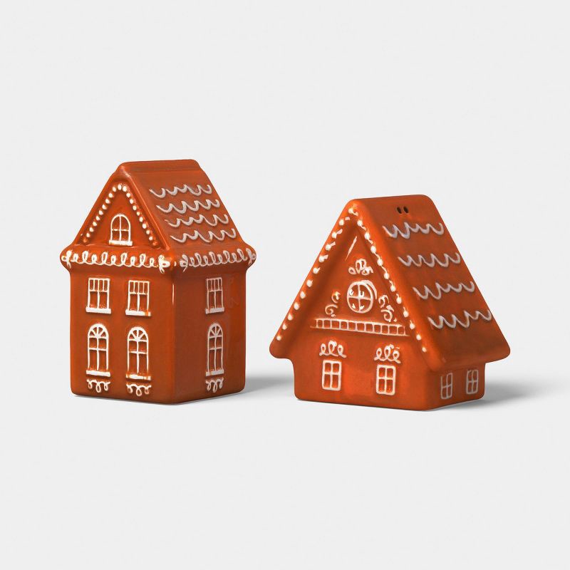 slide 4 of 4, Christmas Gingerbread House Stoneware Pepper and Salt Shaker - Wondershop™, 1 ct