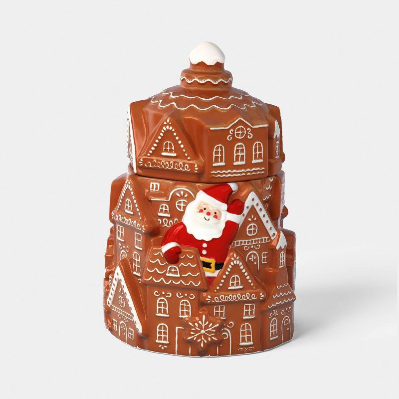 Christmas Stoneware Gingerbread Cookie Jar - Wondershop™ | Shipt