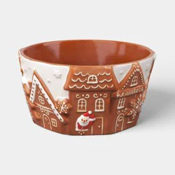 Christmas Gingerbread House Stoneware Candy Bowl - Wondershop™