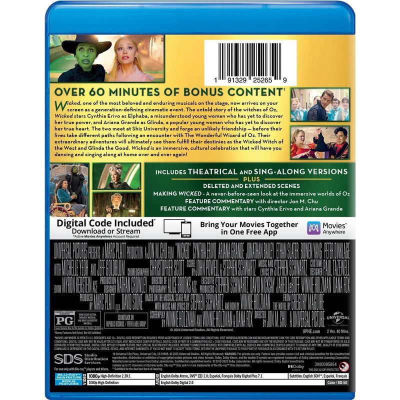 slide 3 of 3, Universal Home Video Wicked (Blu-ray + Digital), 1 ct