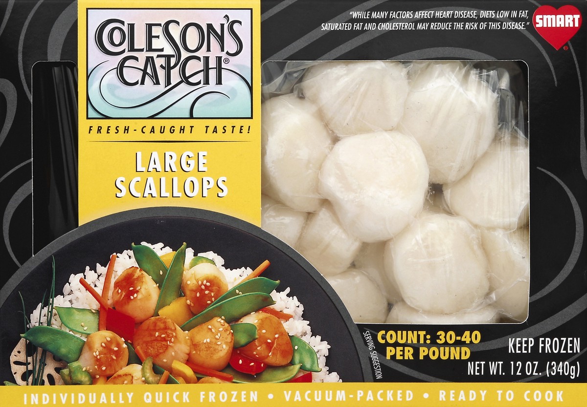 slide 1 of 5, Colesons Catch Scallops 12 oz, 12 oz