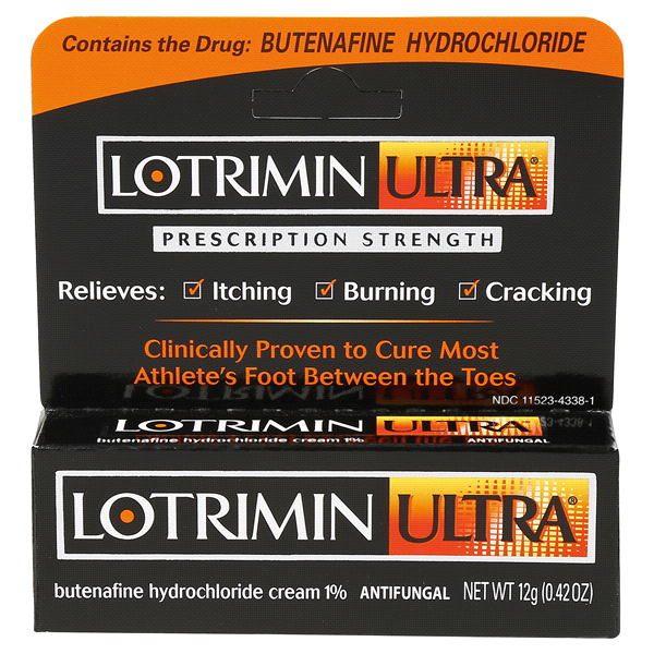 slide 1 of 1, Lotrimin Ultra Athlete's Foot Cream, 12 gram