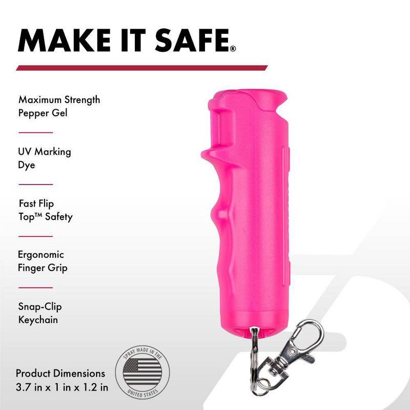 slide 3 of 11, Sabre Safety Value Pepper Gel Kit Pink, 1 ct