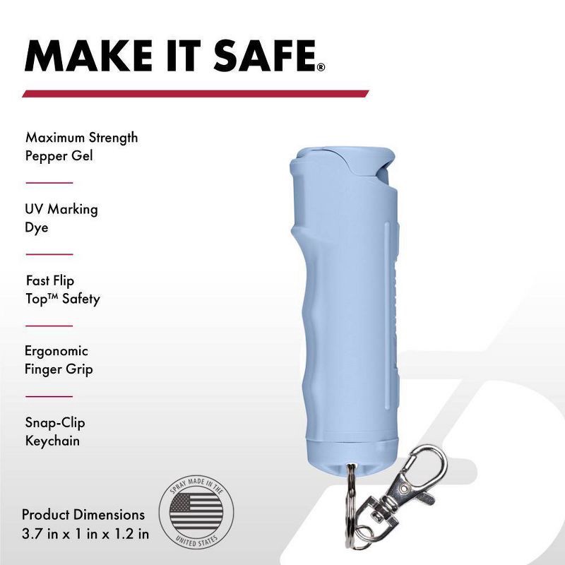 slide 3 of 10, Sabre Safety Value Pepper Gel Kit Chambray Blue, 1 ct