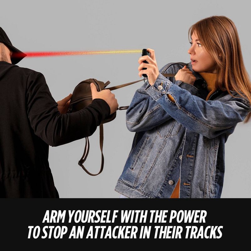 slide 7 of 7, Guard Dog Security Snapshot Pepper Spray with Finger Grip Black, 1 ct