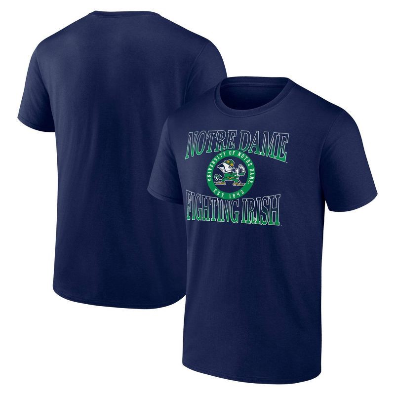 slide 3 of 3, NCAA Notre Dame Fighting Irish Men's Bi-Blend T-Shirt - L, 1 ct