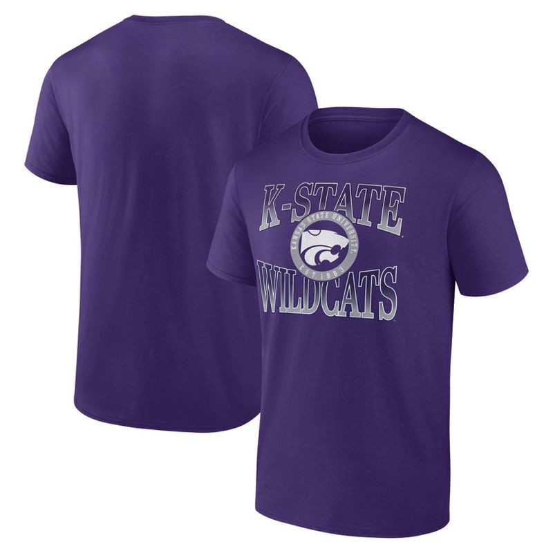 slide 3 of 3, NCAA Kansas State Wildcats Men's Bi-Blend T-Shirt - XL, 1 ct