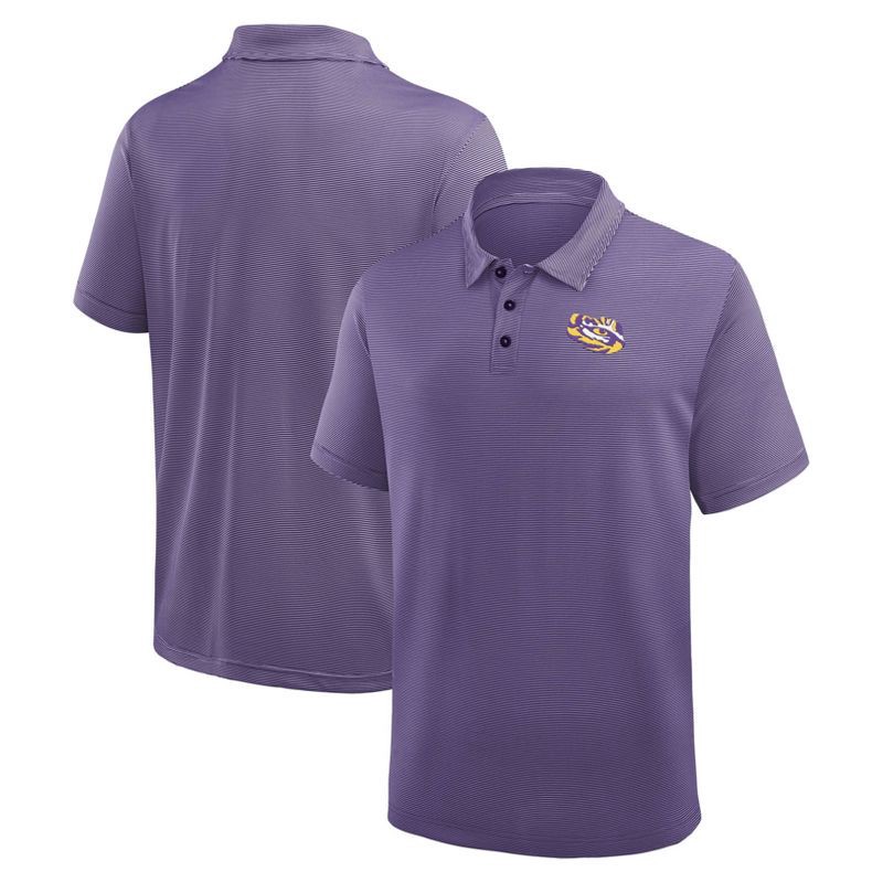 slide 3 of 3, NCAA LSU Tigers Men's Polo Shirt - S, 1 ct