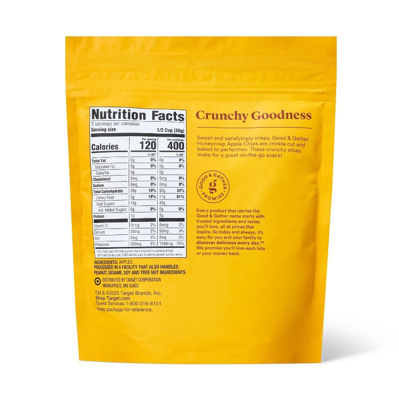 slide 2 of 4, Baked Honeycrisp Apple Chips - 3.5oz - Good & Gather™, 3.5 oz