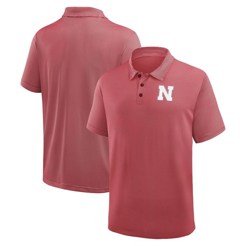 slide 3 of 3, NCAA Nebraska Cornhuskers Men's Polo Shirt - L, 1 ct